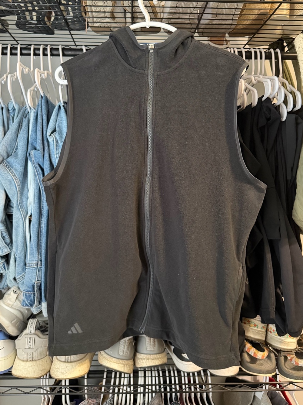 adidas fleece vest